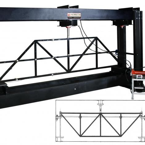 PLANE FRAME FITTED WITH STRAIN GAUGES